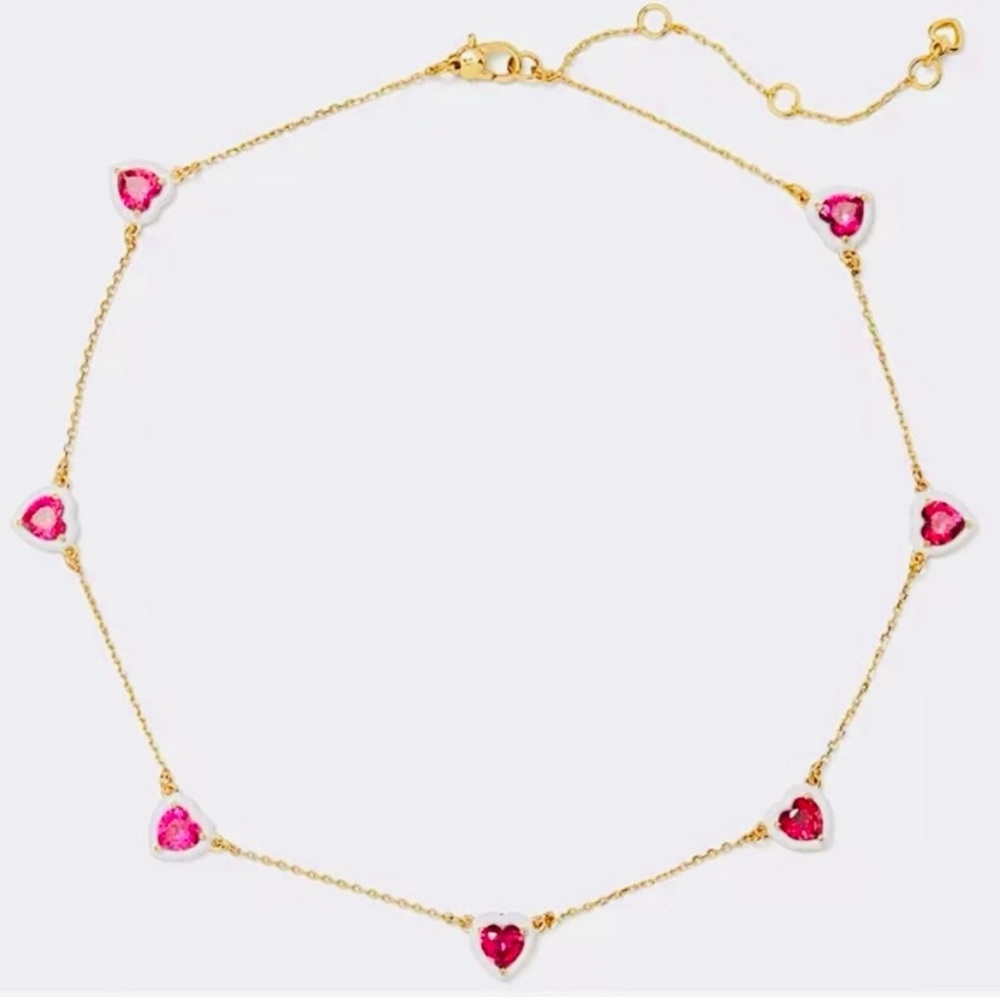 Kate Spade Sweetheart Station Necklace NWT Dustbag Included - Picture 5 of 10